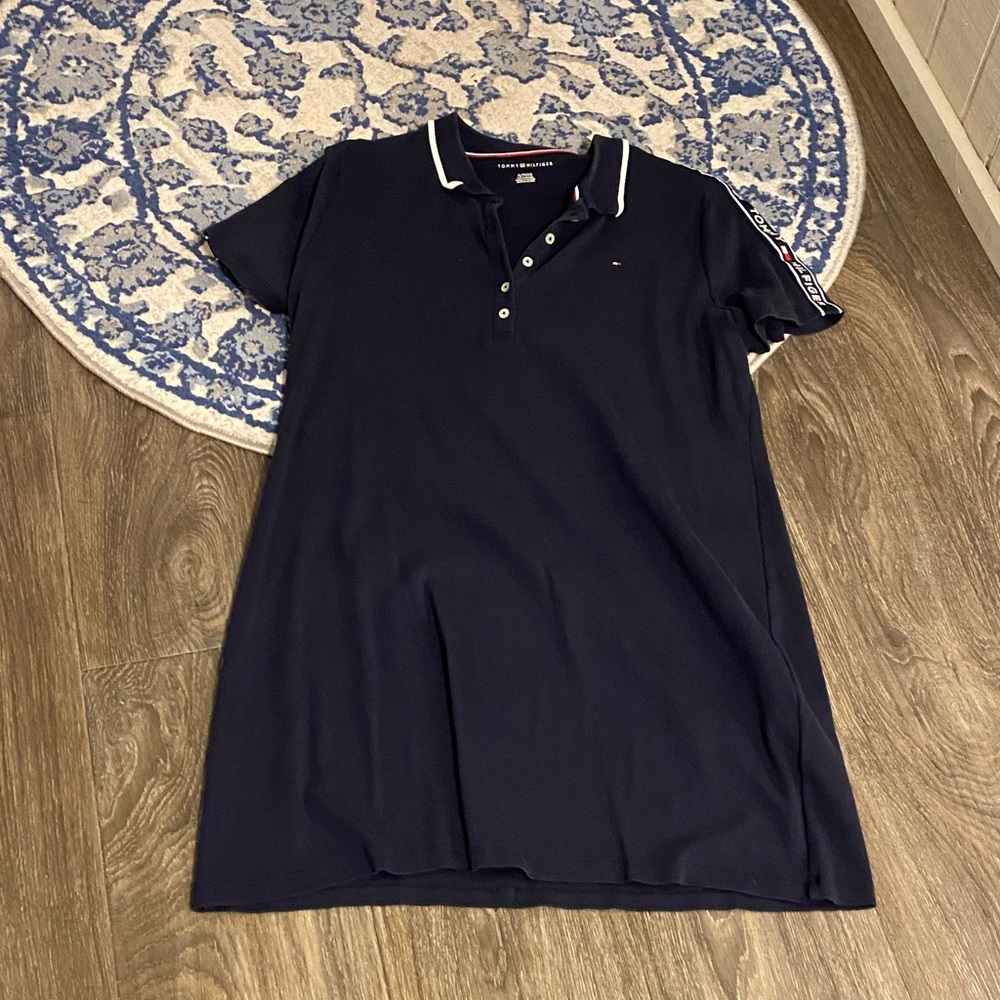 Tommy Hilfiger Dark Blue Polo Dress; size XL